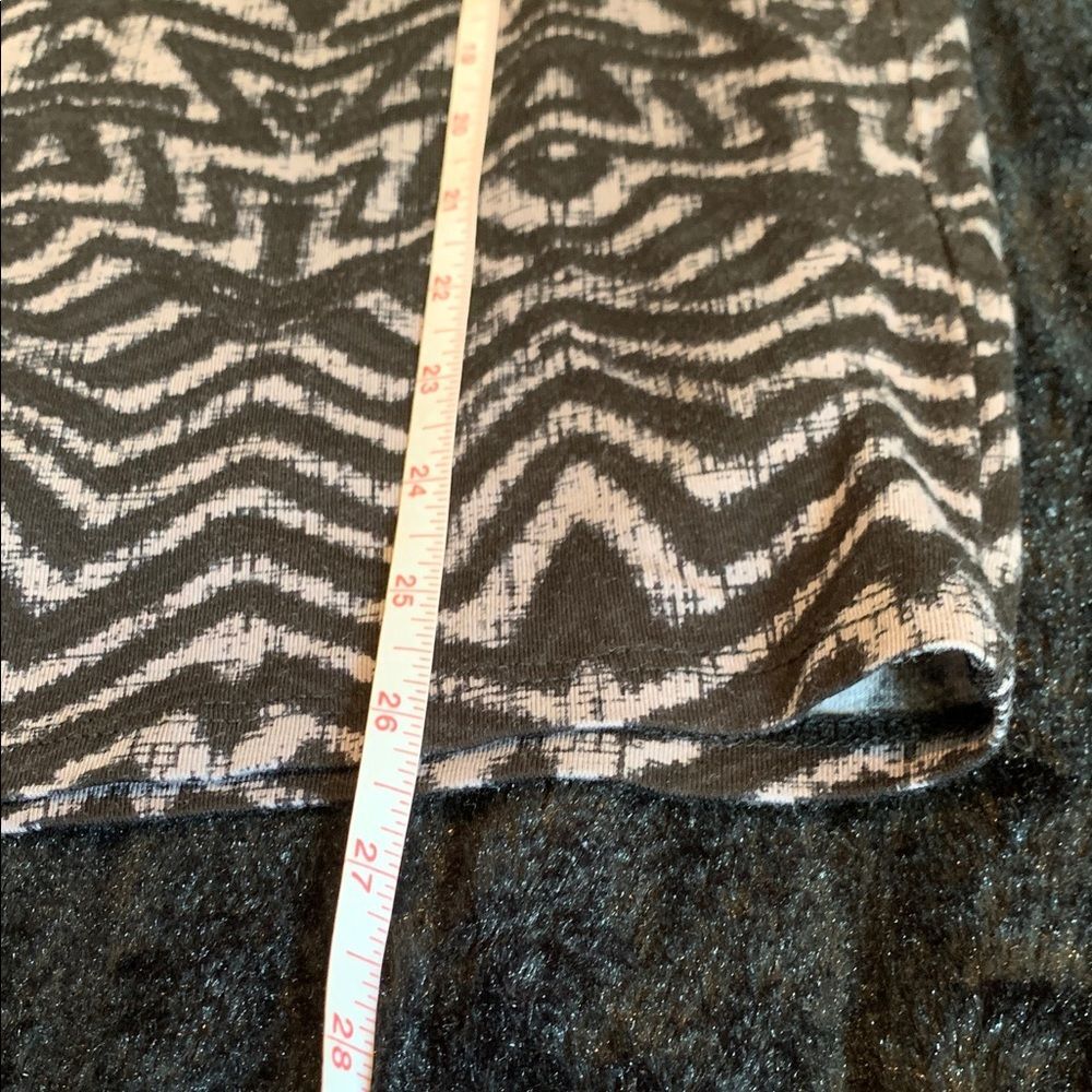 Matty M Jersey Pencil Skirt Geometric Print Lined Black & Gray XS NWT - Picture 5 of 8